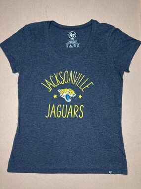 J-Ville Football Jacksonville Jaguars women's 47' Short Sleeve Tee medium grey